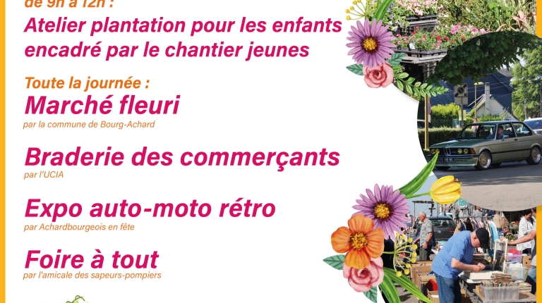 Le 1er mai mettra Bourg-Achard en fête et en fleurs ! 💐